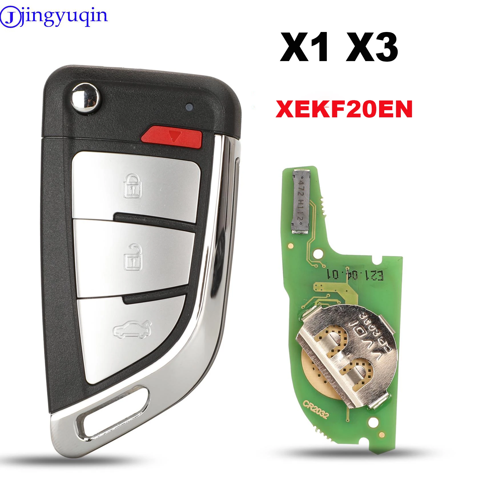 jingyuqin X1 X3 Xhorse XEKF20EN Kluczyk Samochodowy VVDI z Super Pilotem i Chipem XT27 do VVDI Key Tool MINI Max 4 PRZYCISKI