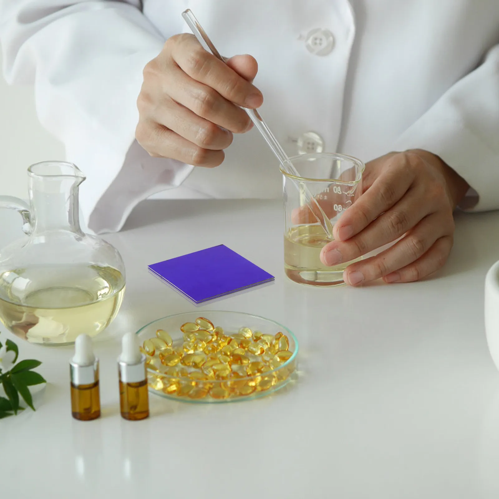 Cobalt Blue Glass Sheet 5x5cm for Flame Test & Chemistry Experiments – Lab Science Education Tool
