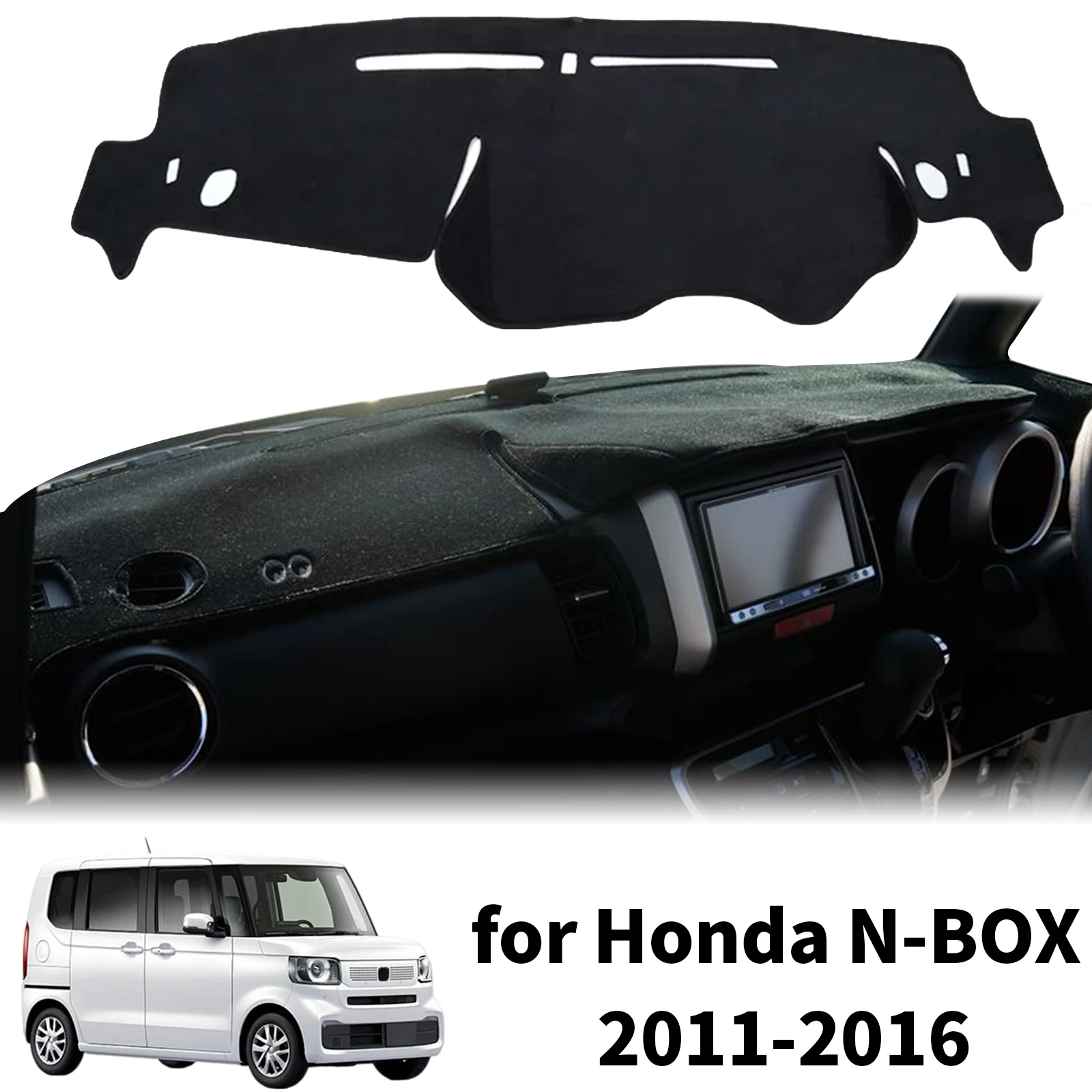 

fit for Honda N-BOX 2011-2016 NBOX N BOX JF1 JF2 Dashmat Dashboard Cover Pad Protective Carpet Car Accessories DashMat Sunshade