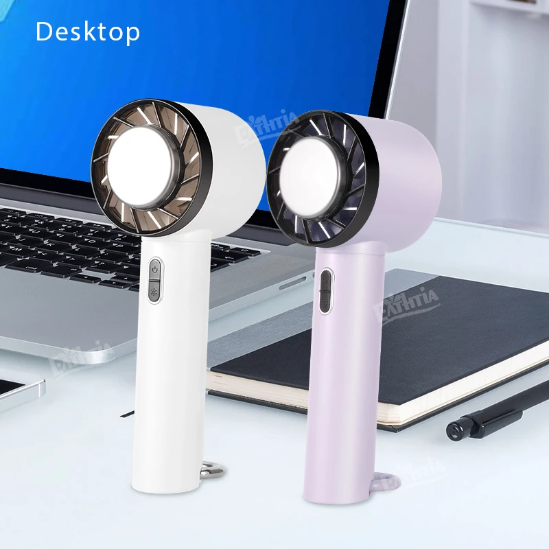 Mini ventilatore portatile portatile Raffreddamento refrigerazione Zaino sospeso piccolo ventilatore esterno Ventilatore manuale ricaricabile USB da 2000 mAh