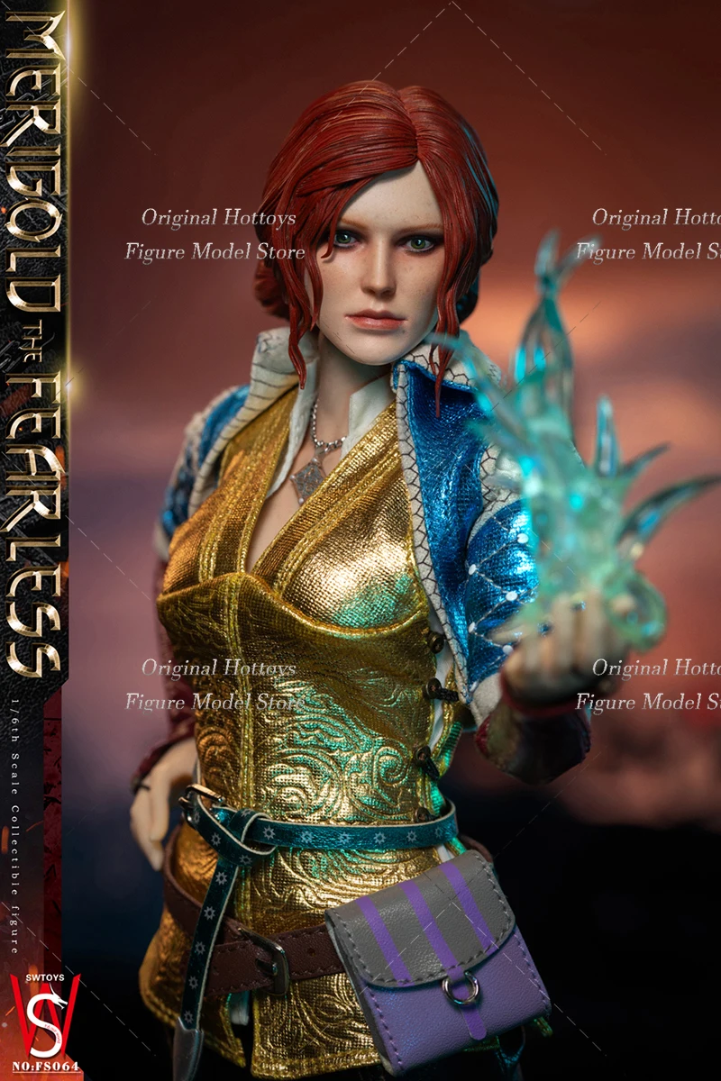 In Stock SWTOYS FS064 1/6 Scale Female Soldier Triss Merigold Ice Flame Special Effects Full Set 12-inches Action Figure Doll