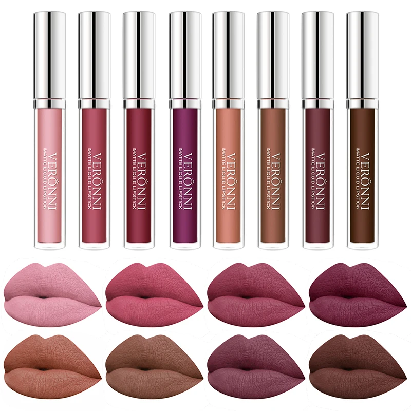 NEW Arrival 13 Colors Matte Velvet Lip Glaze Waterproof Lasting Not EasyTo Fade Lip Gloss Nude Liquid Lipstick Makeup Cosmetic