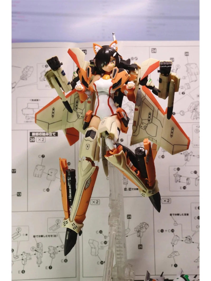 In Stock Aoshima Assemble Robotech Macross Vf31d Vf-31d Model Action Figures Toy Gift Collection Hobby