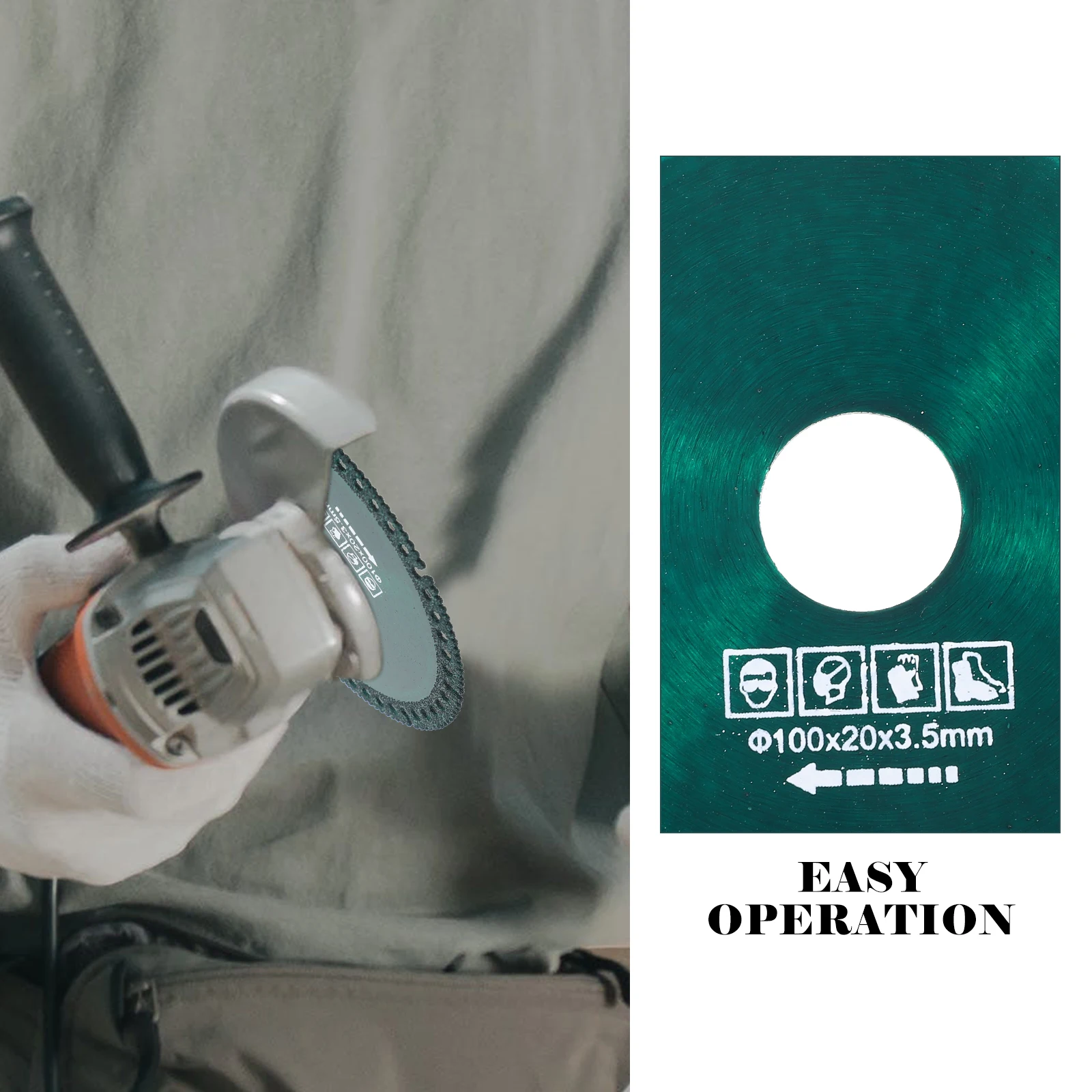 5 Pcs Cutting Blade Discs for Ceramic Metal Diamond Circular Saw Wheel Word Efficient Cutting Tool Compatible