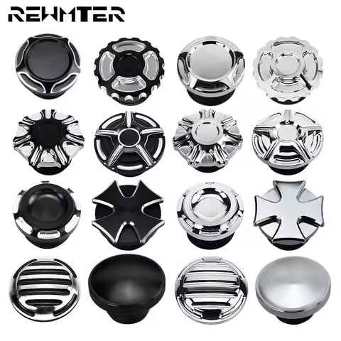 Motorcycle CNC Aluminum Fuel Gas Tank Vented Decorative Oil Cap For Harley Touring Road King Softail Dyna Sportster XL 1200 883