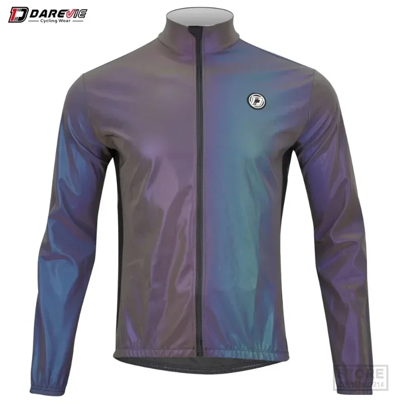 

DAREVIE Cycling Jacket Man Winter Rainbow Reflective Windbreak Men Windproof Waterproof Women Spring Fall