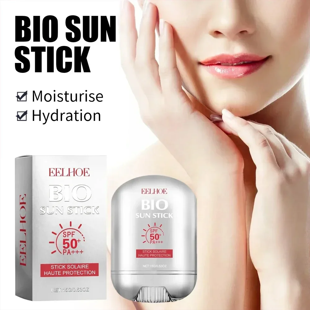 

Facial Sunscreen stick Spf 50+ Sunscreen Stick Refreshing Oil Control Sun Block Skin Whitening Protective Cream Face Care 15g