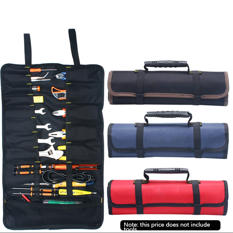 Sac à clé pliable en tissu Oxford multifonction, rangement des rouleaux d'outils, étui Portable, support de rangement, pochette pour outils