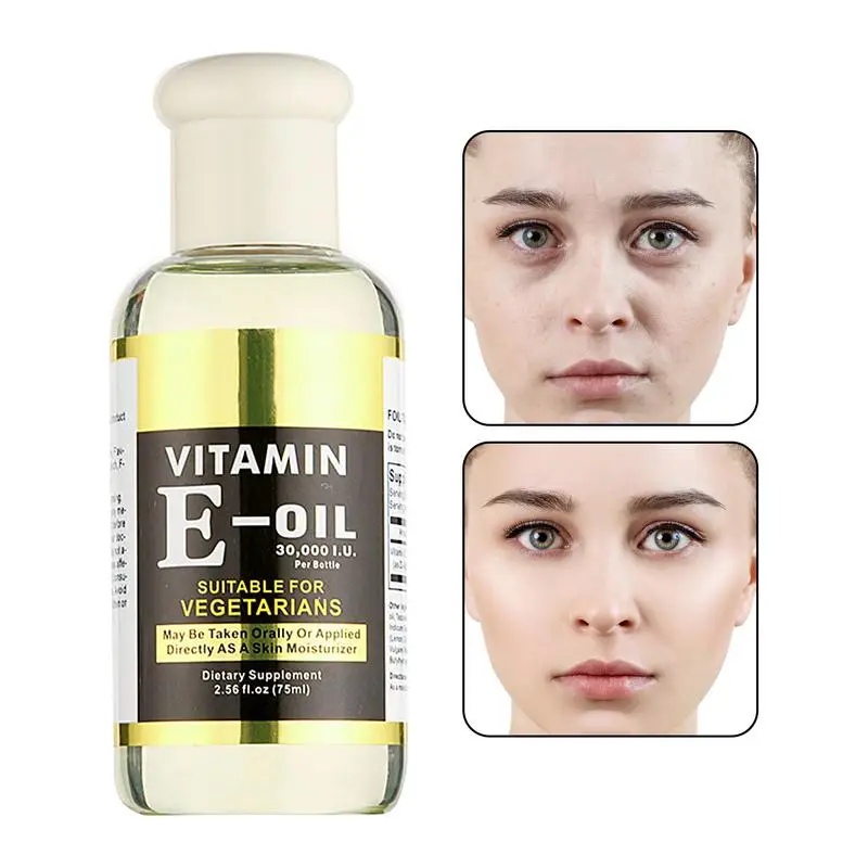 Natural Vitamin E Oil Natural Plant Essential Oils Nourishing Plant-Based Organic Facial Oil Massage Face And Body Oil 75ml