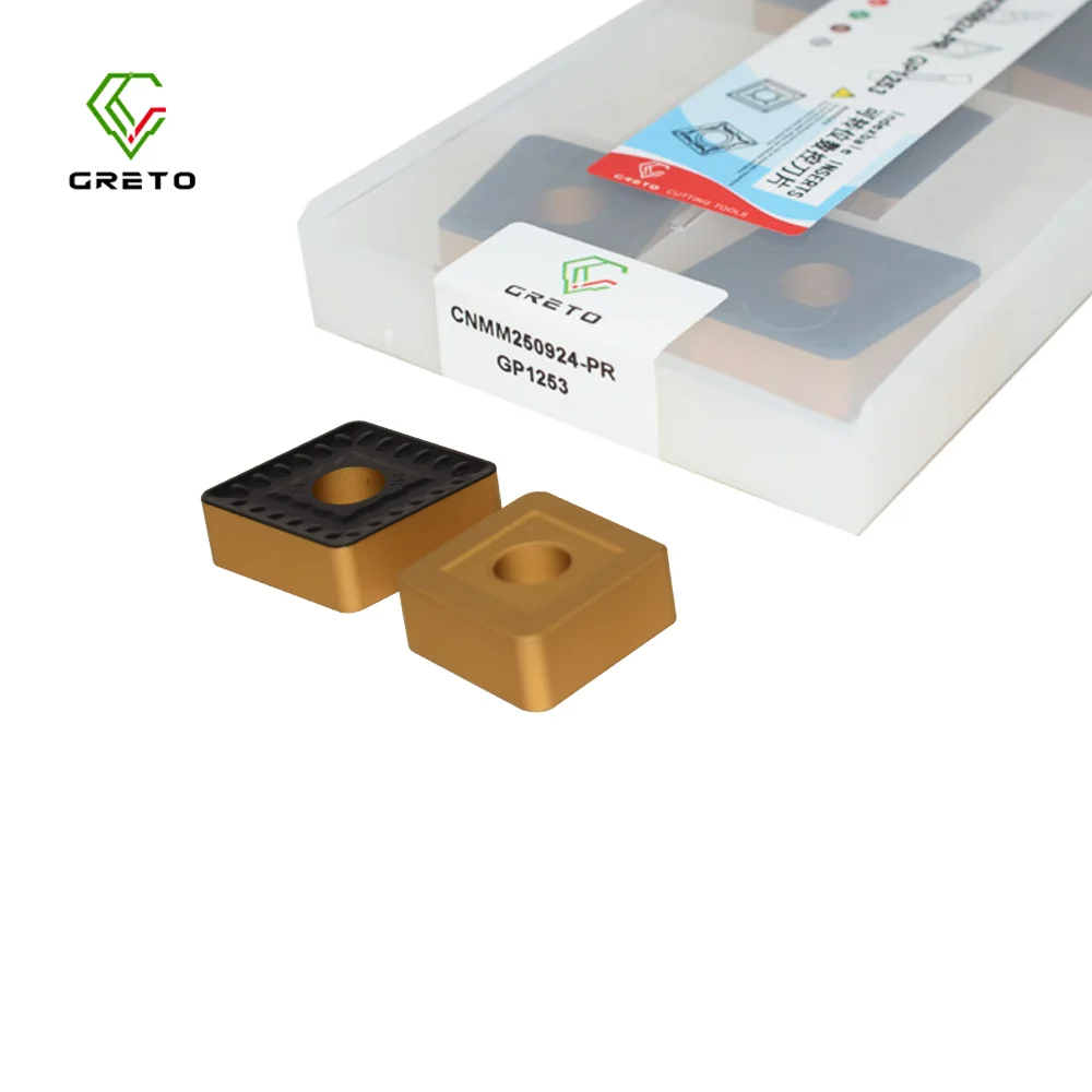 GRETO CNMM250924-PR GP1253 Carbide Tools Metal Turning Tool Cutting Inserts For Cnc Tools CNMM2509 CNMM 250924 PR