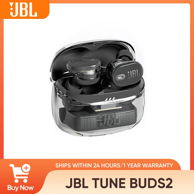 JBL Tune Buds 2 Wireless Earbuds: Noise Cancelling, 48H Playback, JBL Spatial Sound, 6 Mics for Calls, IP54 Water Resistant