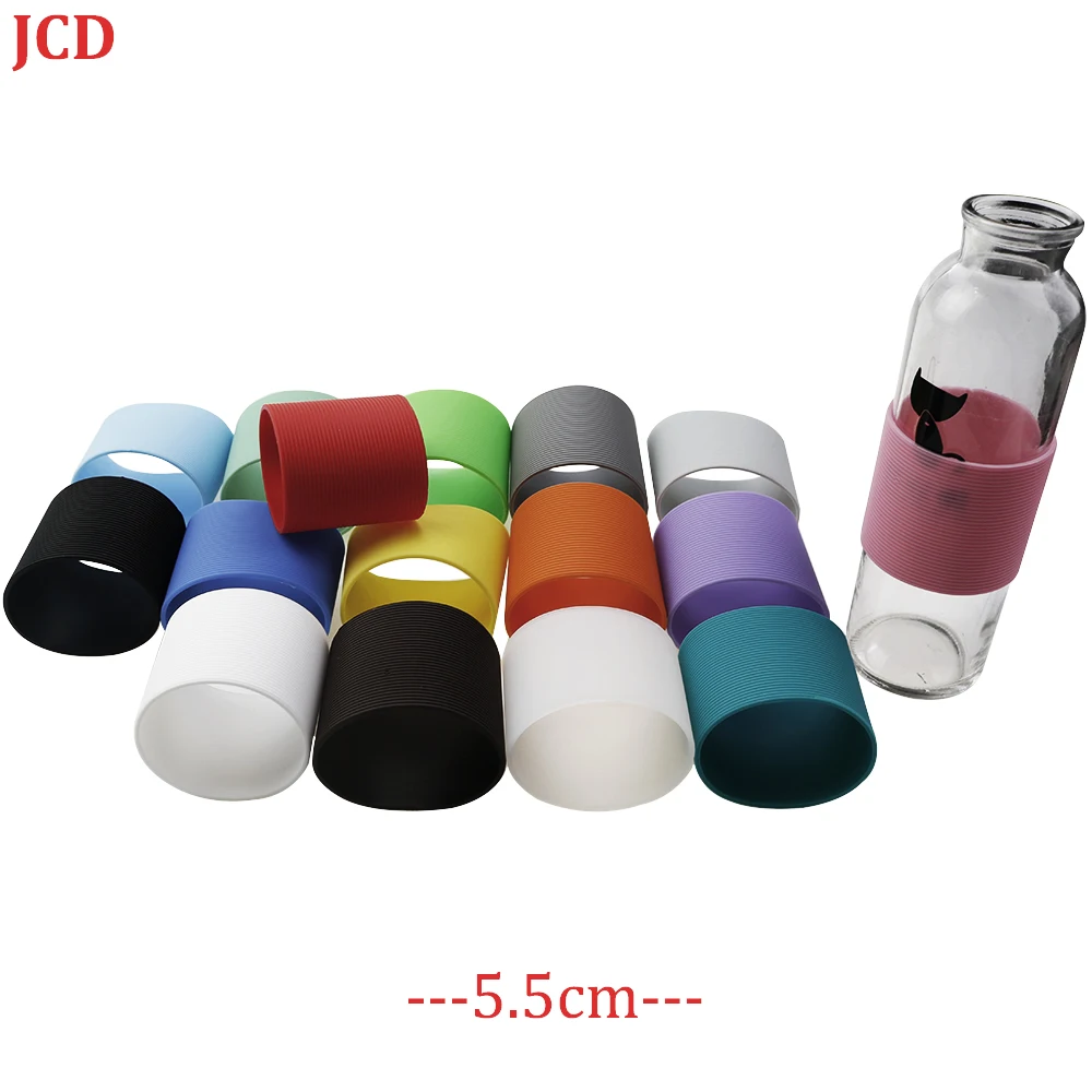 5.5 CM Silica Gel Cup Cover, Glass Cup, Thermal Insulation, Anti Scalding, Straight Cylinder, Thickened, Anti-Skid Smart cover