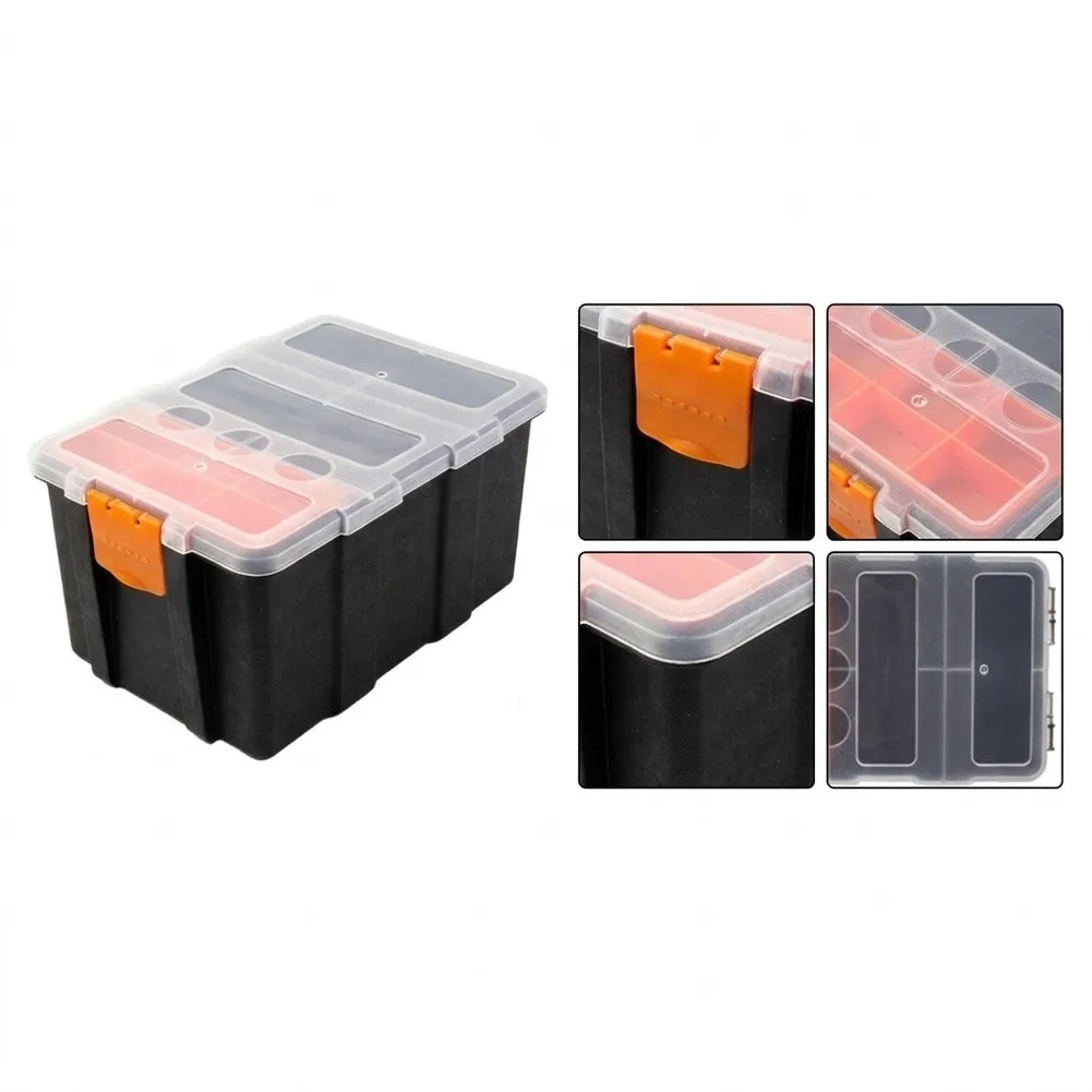 Adjustable Toolbox Kit Efficient Storage for Small Tools and Hardware Parts Designed for Electricians and DIY Projects