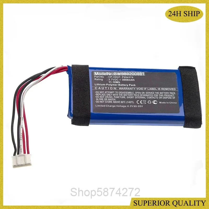 3000mAh Battery CP-HK07 P954374 for Harman/Kardon Onyx Mini Battery