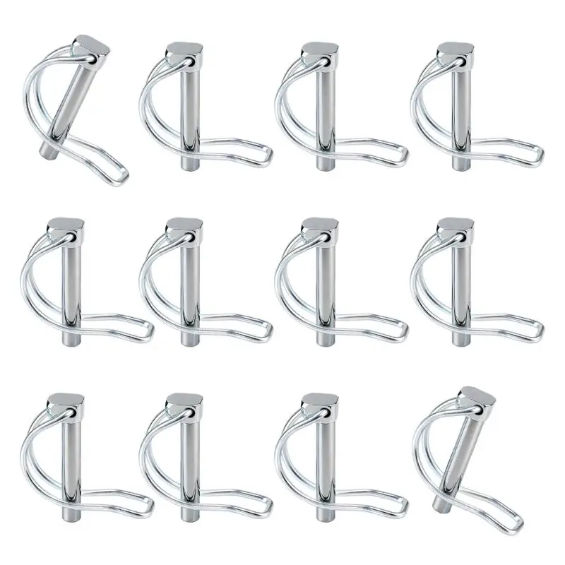 652F 12Pcs Reinforced Steel D Shaped Hinges Pins set for Easy Installation & Removal