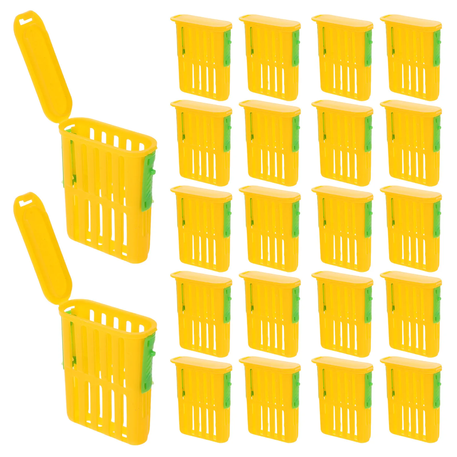 50Pcs Plastic Queen Cage Beekeeping Rearing Box Isolation Transport Tool Supplies Bee Equipment Honey Bee Cage