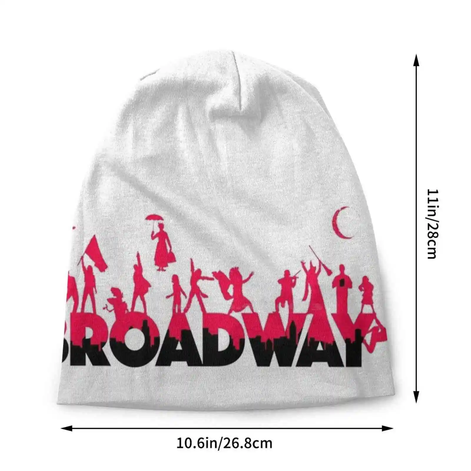 A Celebration Of Broadway Knitted Hat Warm Beanie Outdoor Caps Broadway Musical Theatre Minimalist Theater Phantom Of The Opera