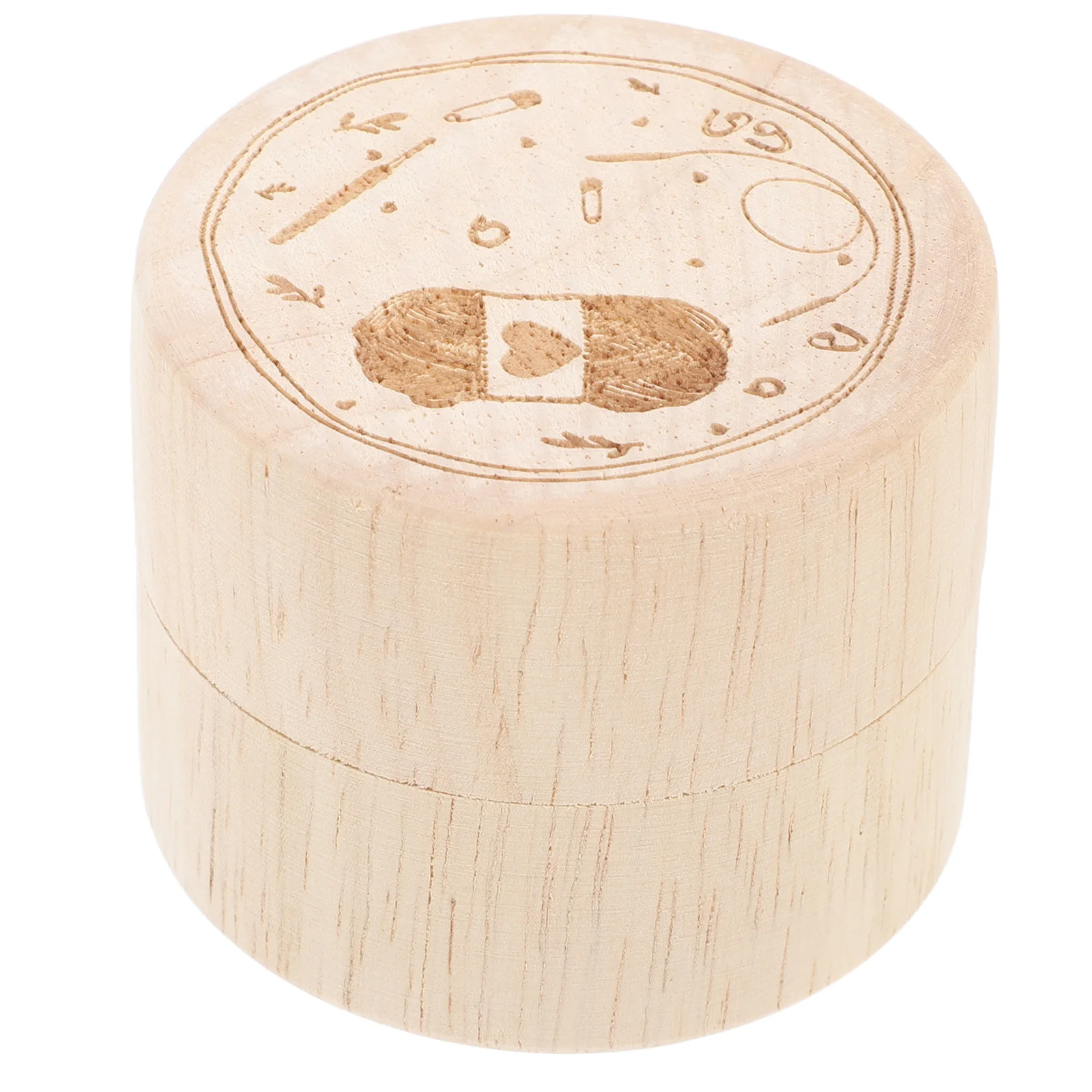 

Wooden Storage Box Compact Mini Jewelry Organizer Stitch Marker Storage for Crafts Beads Trinket Art Supplies Container