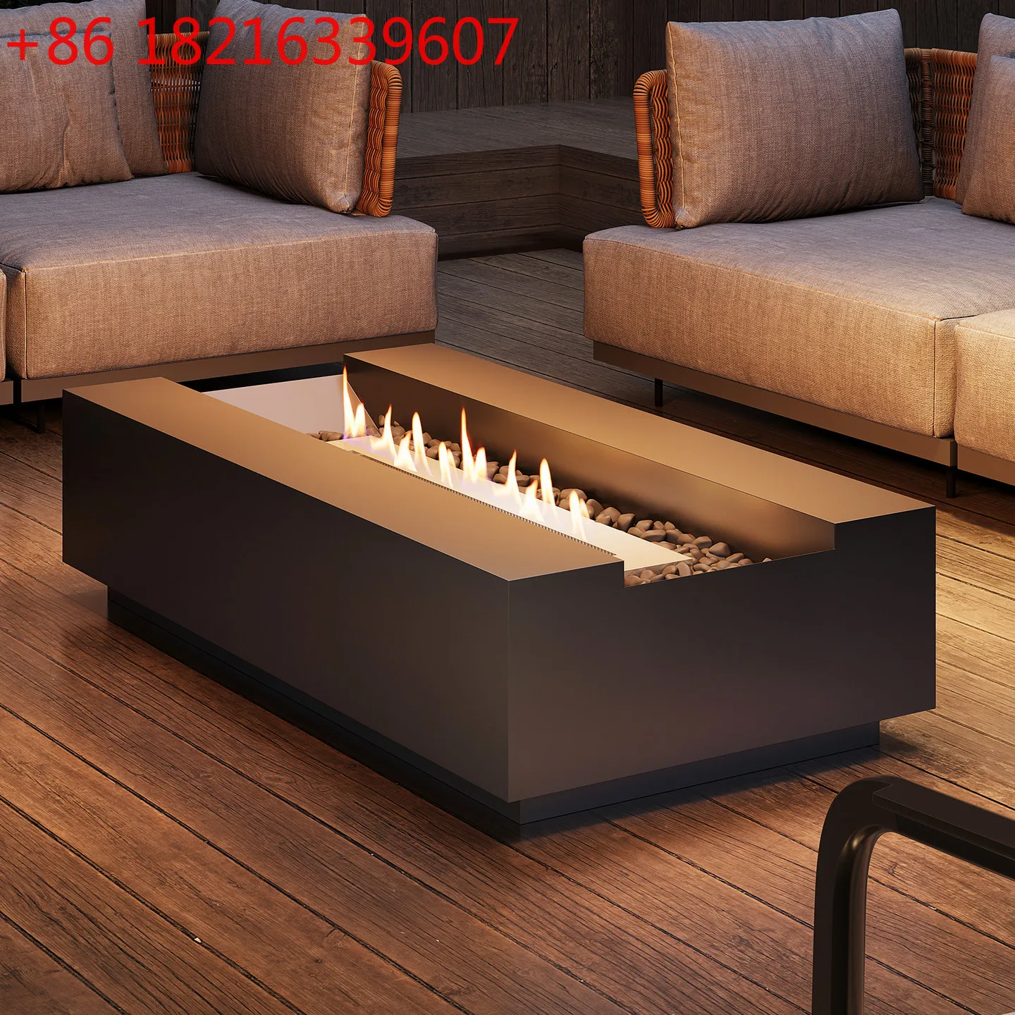 

Мобильный реальный пожарный камин с подогревом, квадратный камин для внутреннего двора, электронная распылительная печь для ландшафтного дизайна