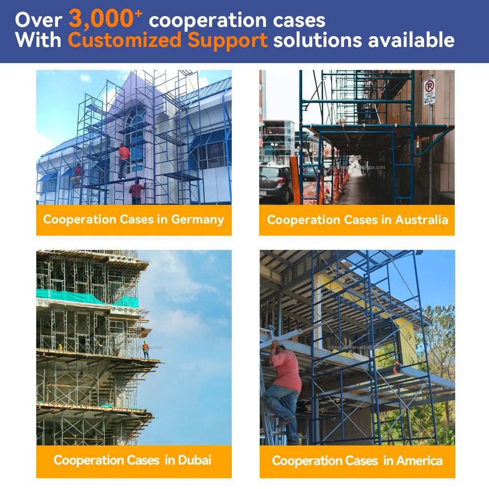 นั่งร้านเหล็กชุบสังกะสีคุณภาพสูงมาตรฐานร่วมสมัยสำหรับใช้งานภายในและภายนอกอาคาร