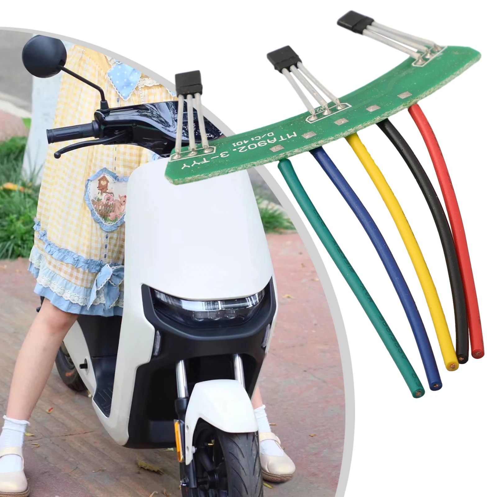 1 Piece Hall PCB With Cable Green Electric Bike E-bike Electric Vehicle 500-2000W Hall Sensor PCB For 3wheel Motor Parts