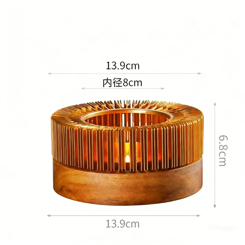 Gold Hollow Aluminum Alloy Teapot Warmer Coffee Pots Candle Base Heater Stove Household Glass Teapot Tea Stove Milk Warmer Stand