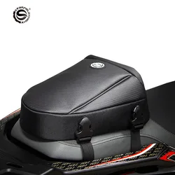 Multifunction Motorcycle Rear Seat Bag Waterproof Motorcycle Tail Bag Large Capacity Motocross Rider Shoulder Bag with Raincover