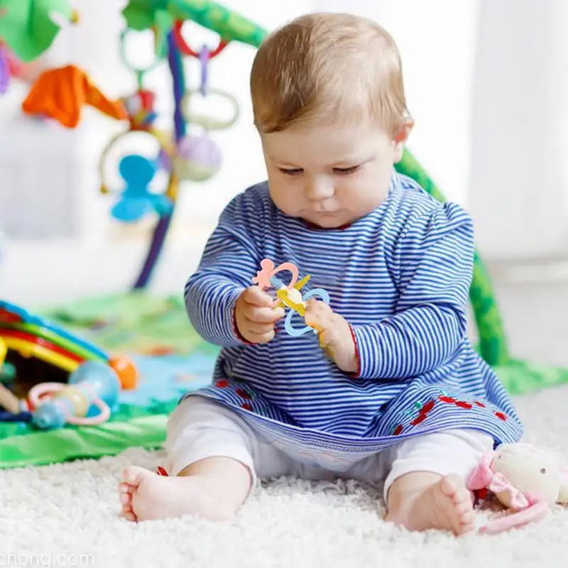 TeWindsor-Jouet de balle de hochet doux, conception anti-déglutition, jouets préscolaires amusants, jouets sûrs pour enfants, éducation alth, anniversaire