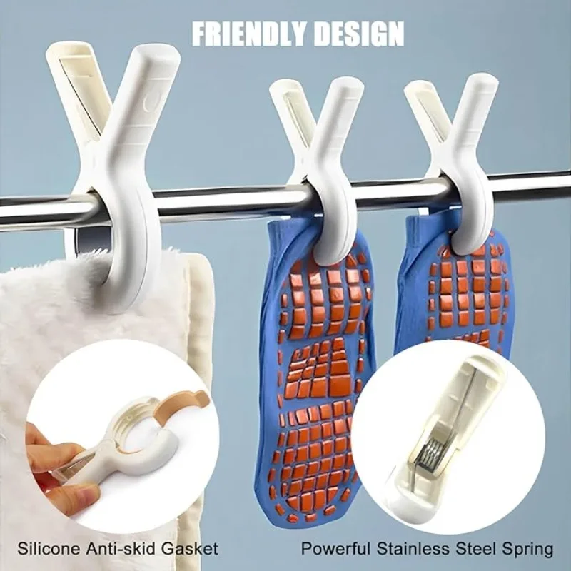 دبابيس الملابس البلاستيكية الثقيلة منشفة الشاطئ مقاطع المحمولة الغسيل مشابك الغسيل يندبروف الملابس أوتاد البطانيات معاطف لحاف كليب