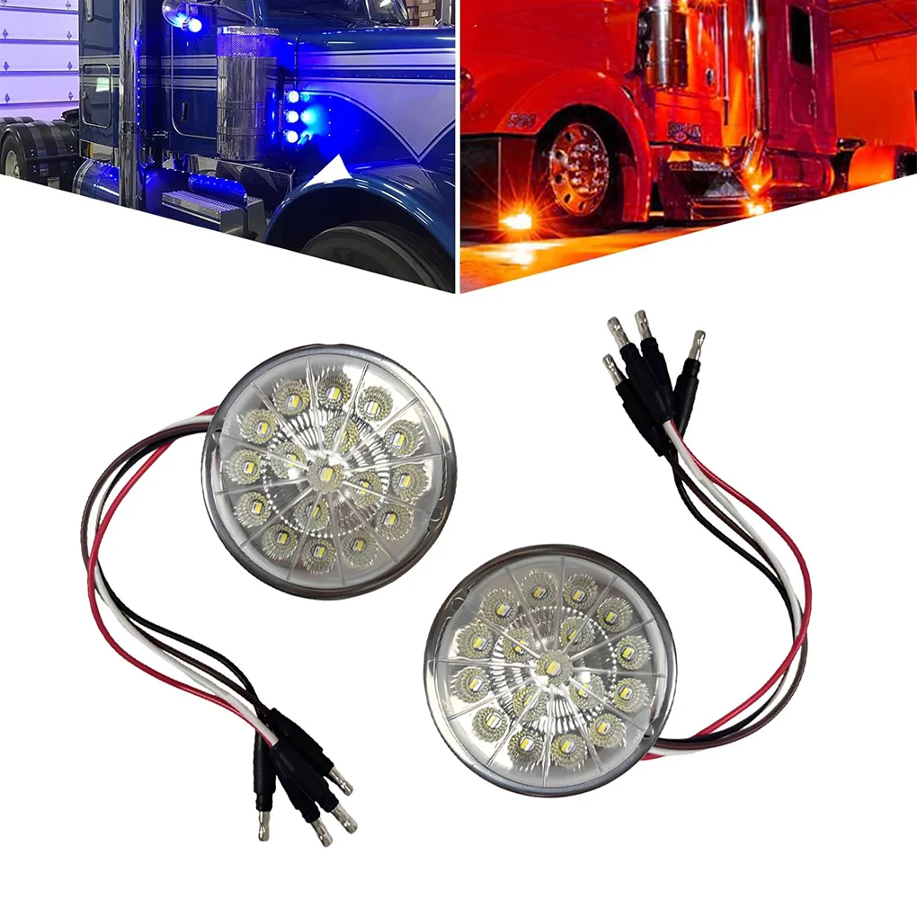 

Watermelon LED Light Car Side Marker Light Clear Len External Dome Light Truck Trailer Turn Signal Indicator Flash Warning Light