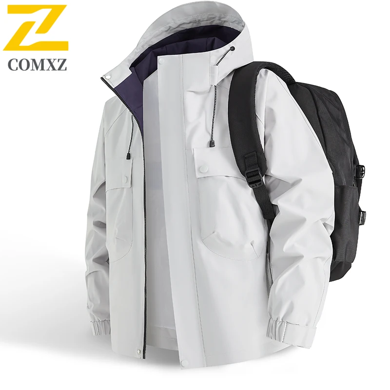 

Couple Charge Jacket 2025 Outdoor Soft Shell Windproof Waterproof Breathable Hooded Jacket Casual Fashion Mountain Camping Coat