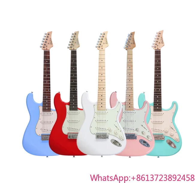 

Inexpensive Entry Level Electronic Guitar with Maple Back/Side Fashionable Design