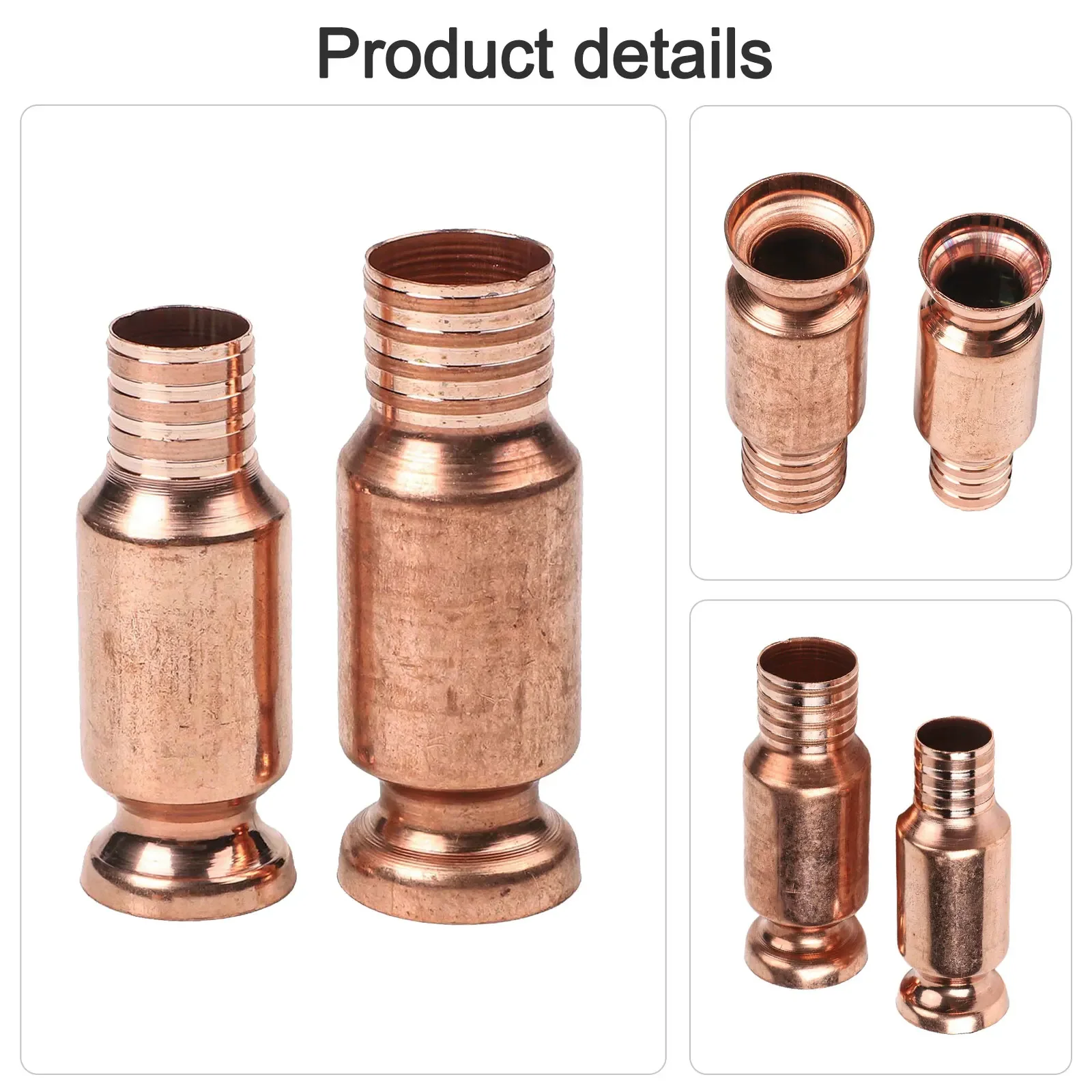 Set Of 2 Copper Siphon Pipes Featuring Manual Pump For Safe And Steady Transfer Of Oils Fuels And Other Liquids
