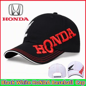 Boné de beisebol unissex Honda Car, algodão bordado, chapéu feminino de sol protetor solar ao ar livre, chapéu de golfe masculino, melhores acessórios para carros Honda 8 principais vendas chapeu da honda - №6