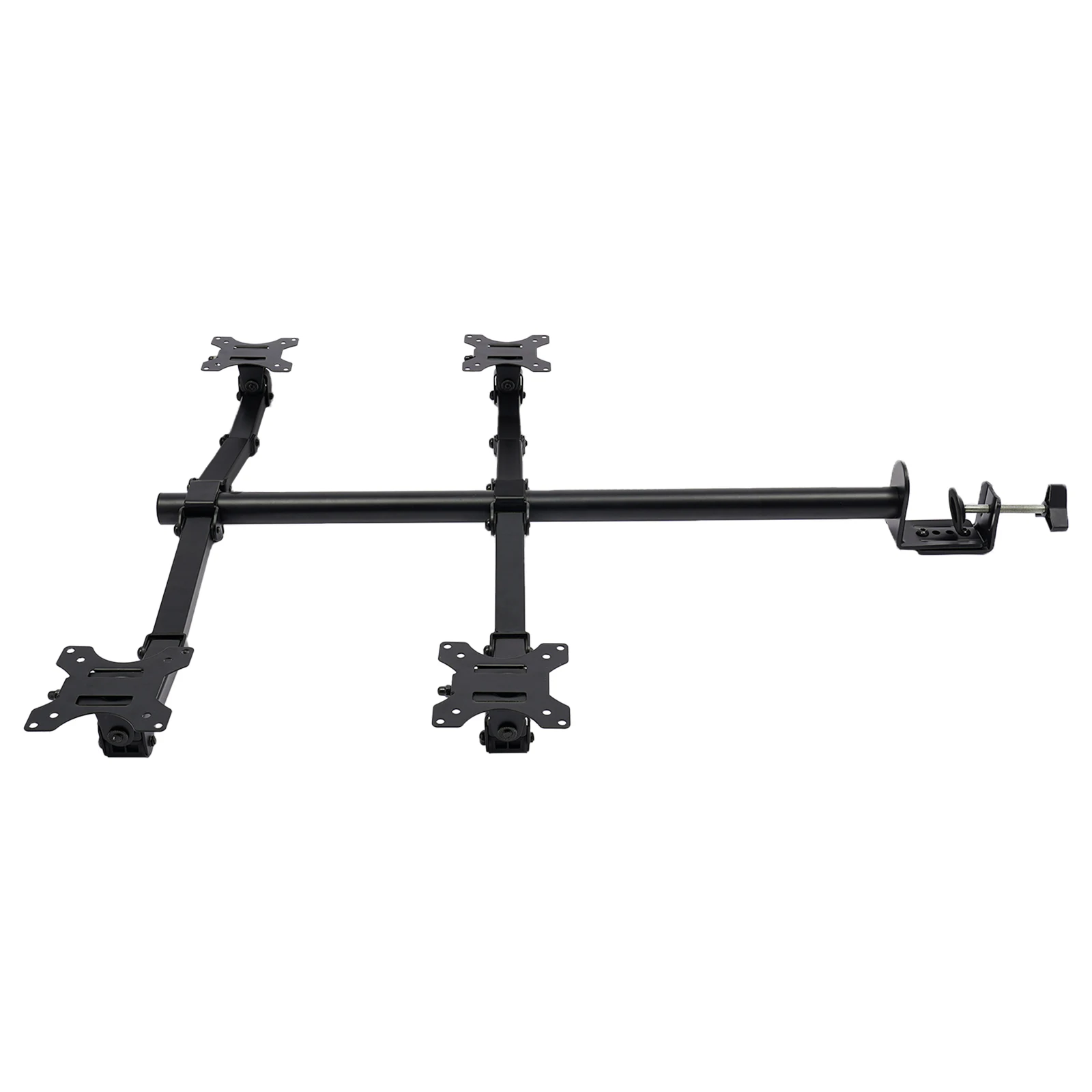 Height-adjustable Display Bracket Holder 4-screen Mount For 10-27-inch Monitor Displays