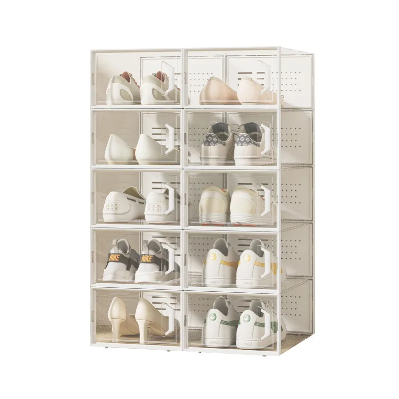 For Large Transparent Shoe Box Storage Box Multi-layer Dustproof Study Display Cabinet Storage Artifact