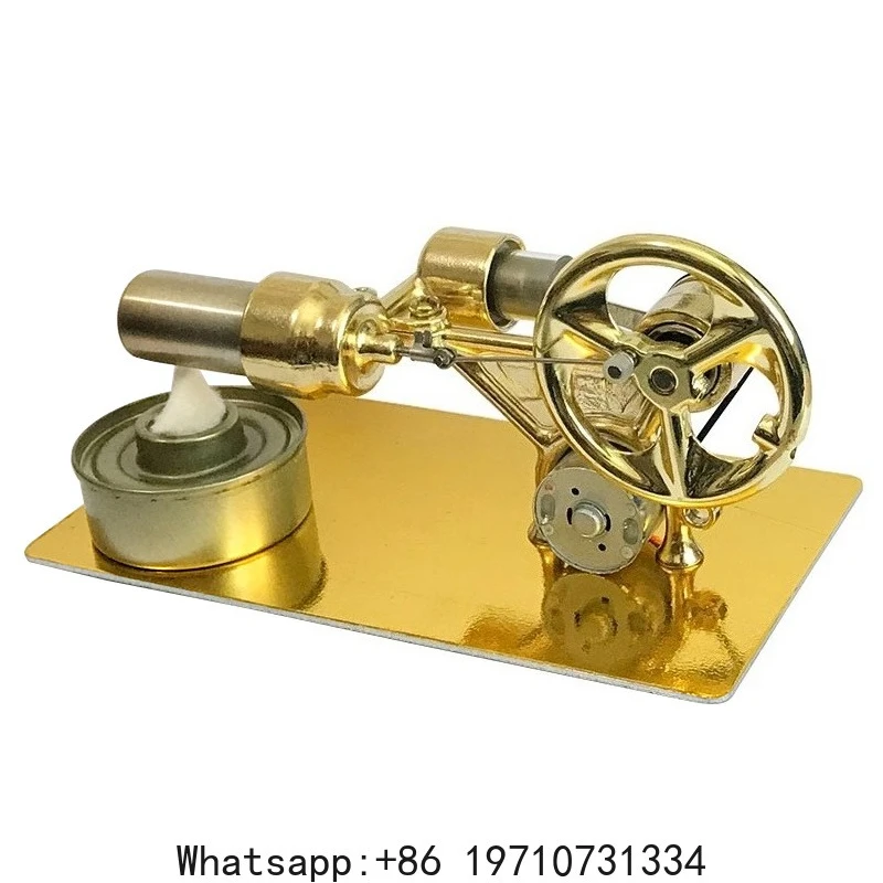 Mini External Combustion  Engine Experimental Model Motor Generator Engine Physics Collection Toy Gift