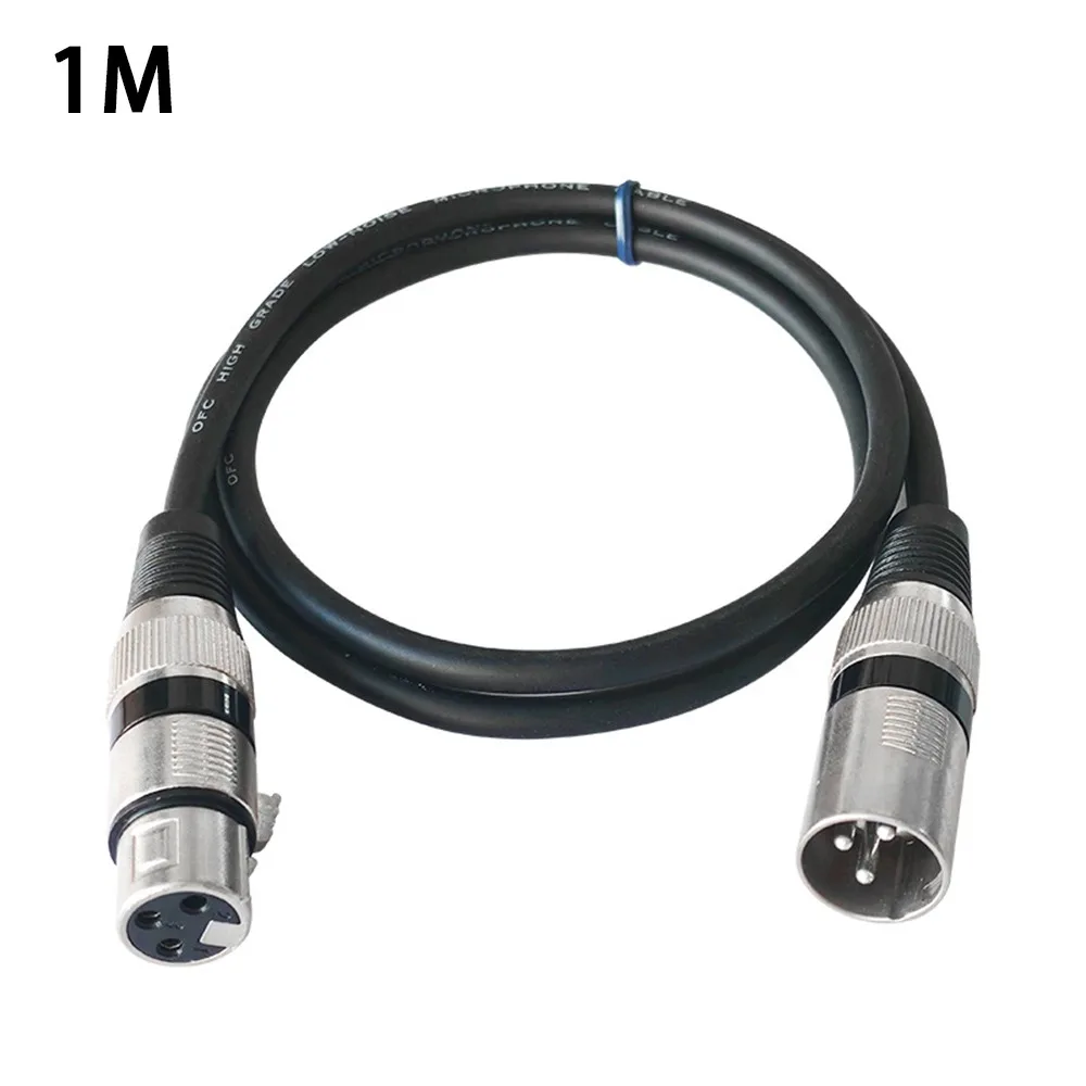 

Male To Female XLR Microphones Cable 3Pin High Performance XLR Audio Signal Cable 1 Meters Microphones Shielded Cable