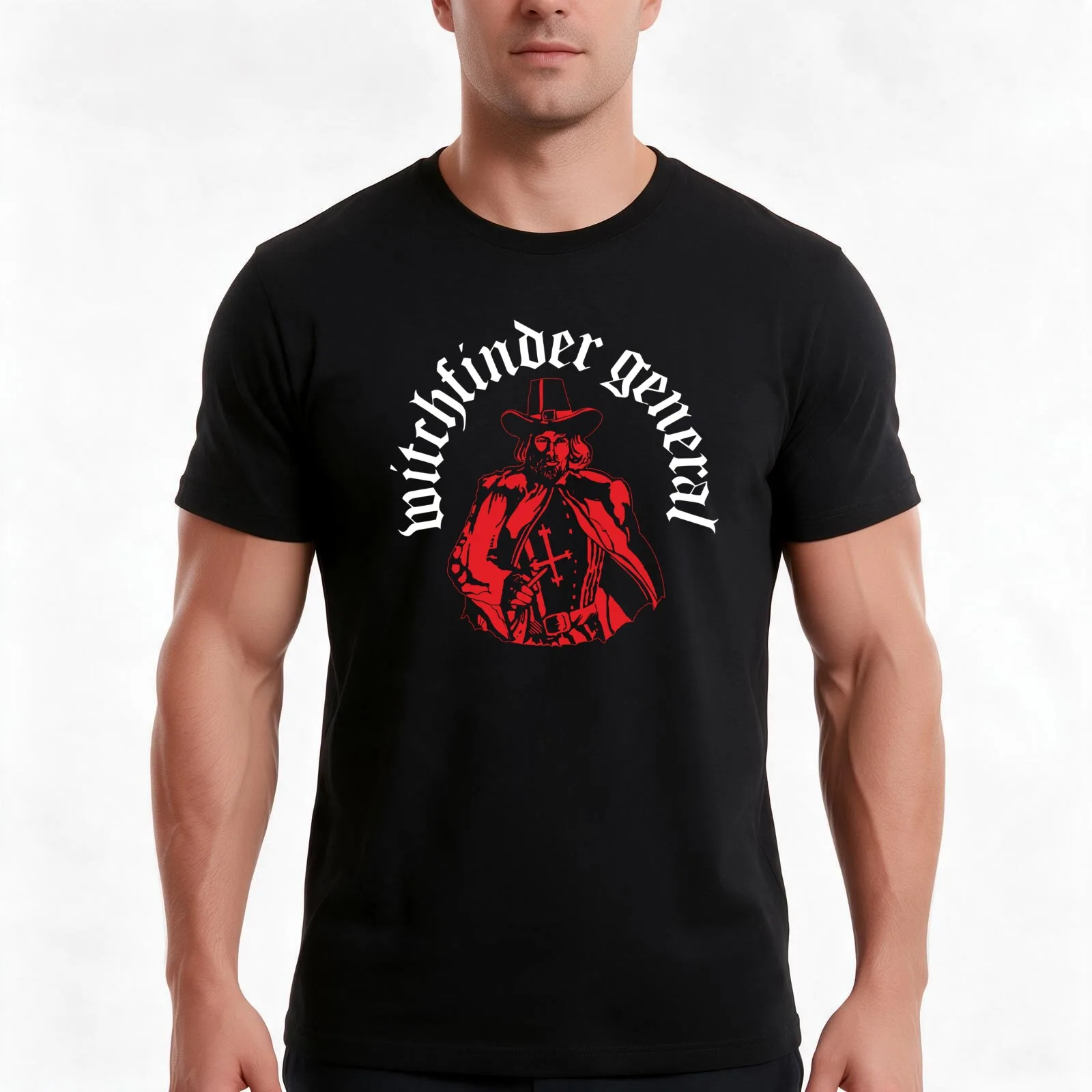 Matthew Hopkins - Witchfinder General T-Shirt, Summer Casual Cotton Tee, Oversized Streetwear Tops, Vintage Graphic Print