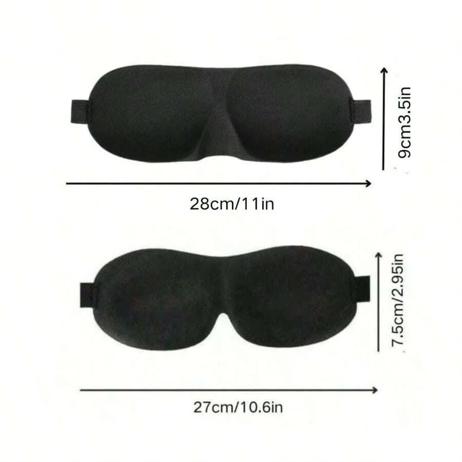 5/1pc 3D Contoured Sleep Eye Mask 100% Light Blocking Eye Mask Ultra-Soft Skin-Friendly Material Breathable Eye Cover Party Gift