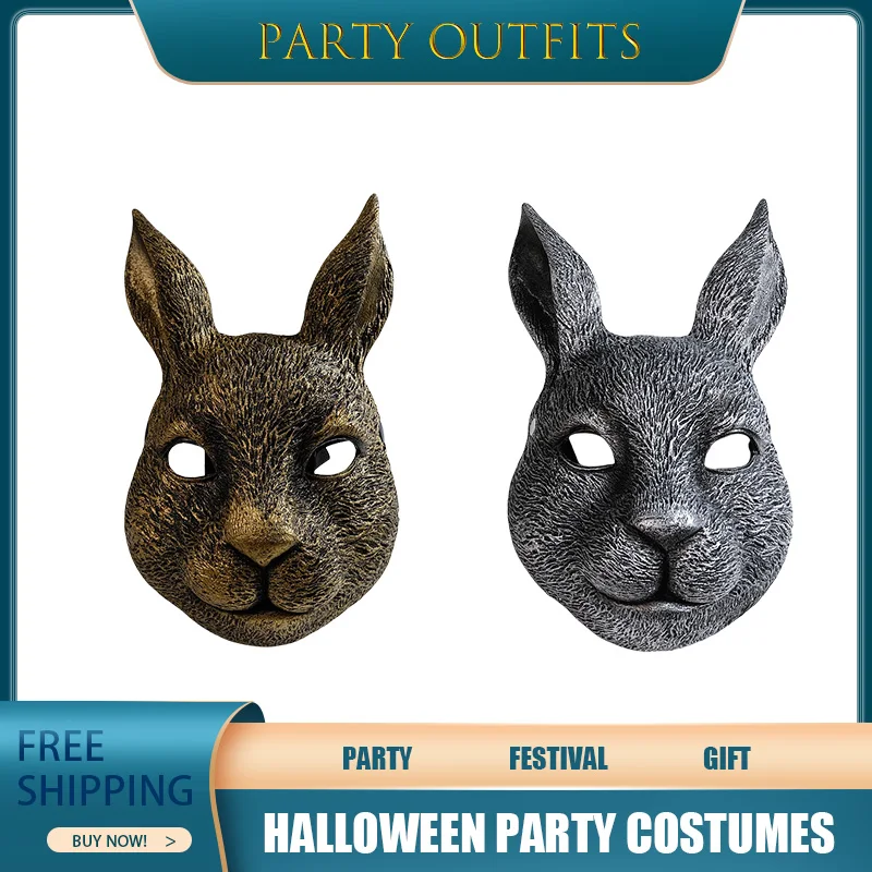 

Violent Rabbit Halloween Festival Decorations Lovely Adult Bunny Girl Mask Festival Gifts Party Dress-Up Crazy