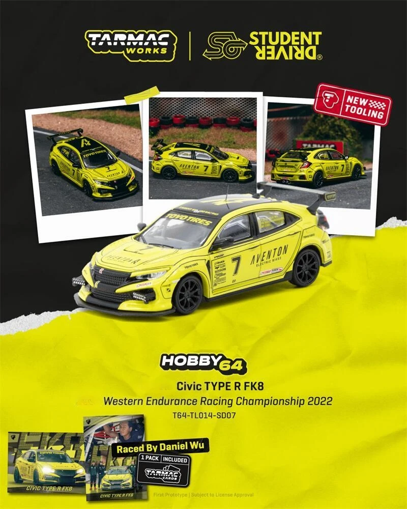 Tarmac Works 1:64 Civic TYPE R FK8 / RWB964 / One:1 KNC Diecast Model Car