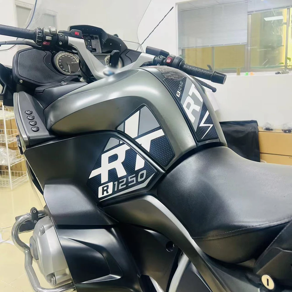 BMW R1250RT R 1250 RT 탱크 패드 오토바이 스티커, 연료 오일 키트, 무릎 물고기 뼈 고무 견인 패드, 보호대 데칼 보호대