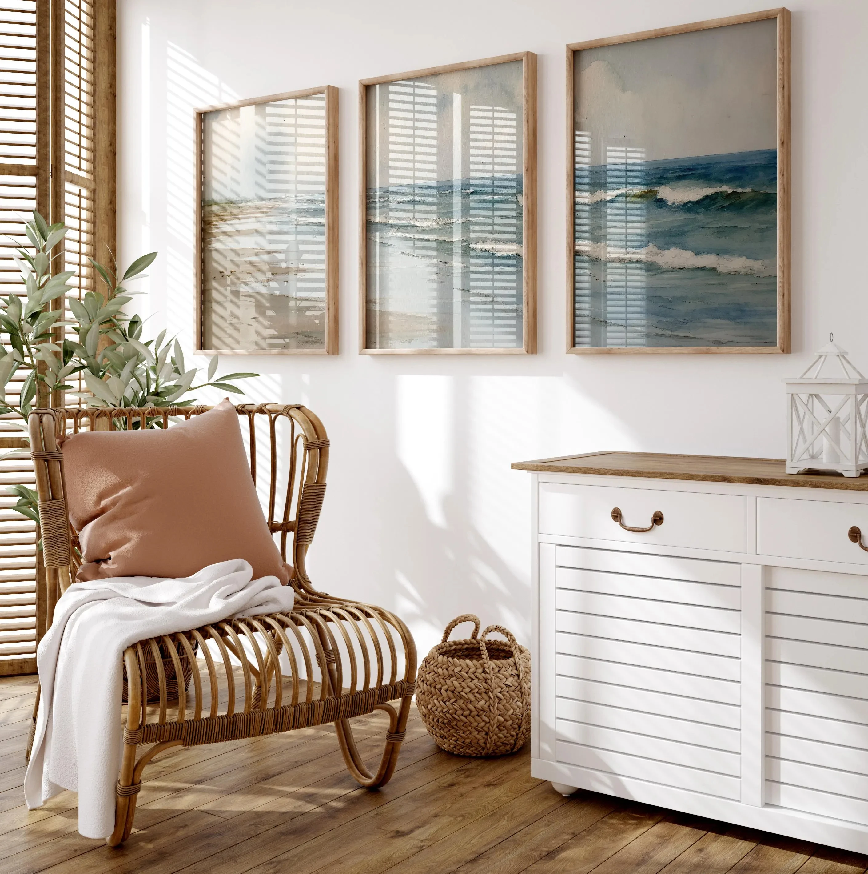 Conjunto de Arte em Tela de Pr - Home Fragrance Ocean Breeze avaliação e preço