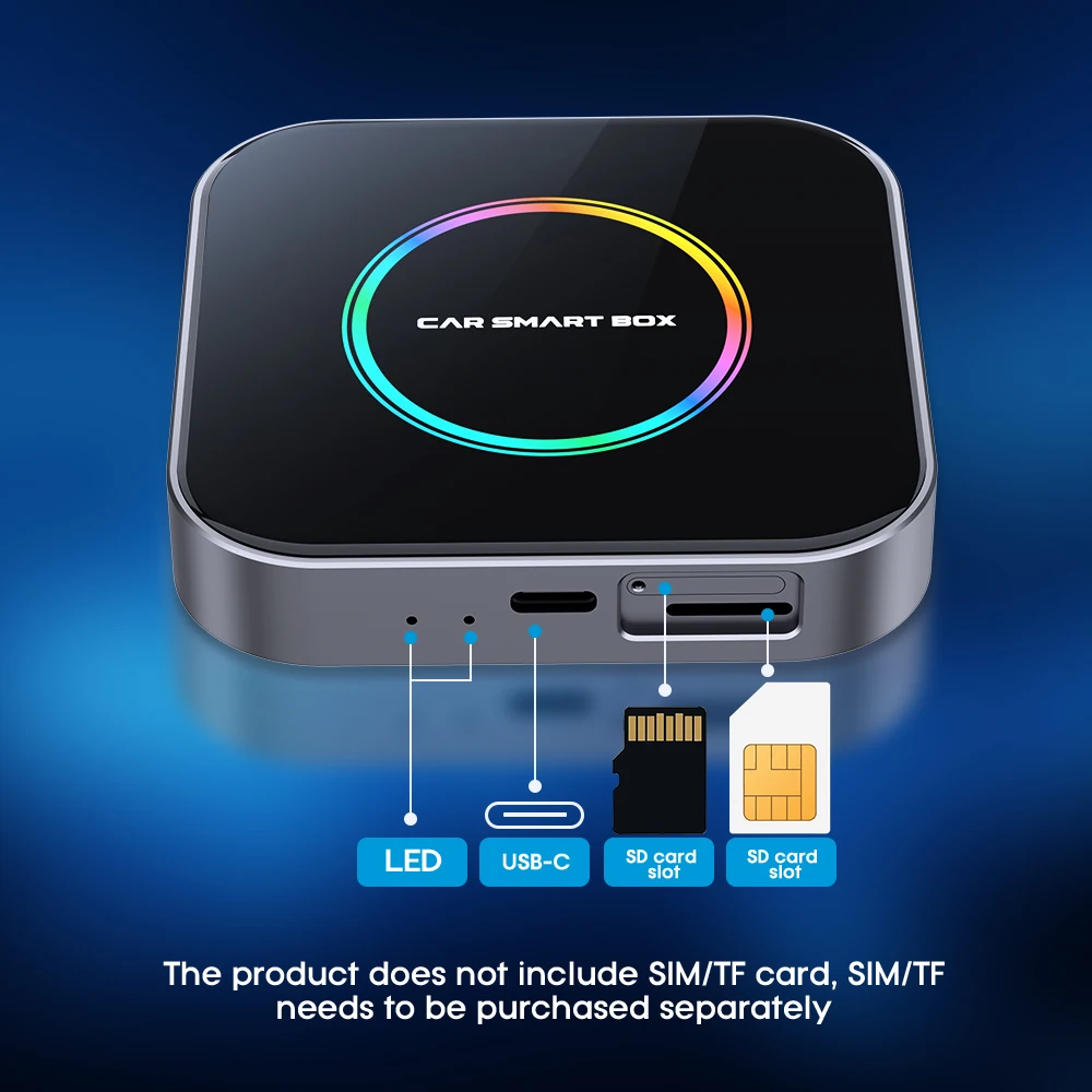 Fuallwin Smart Ai Box 3 in 1 4G Sim Card Youtube Wired to Wireless Adapter Carplay Android Auto 13 Car Carplay Wireless Carplay view 6