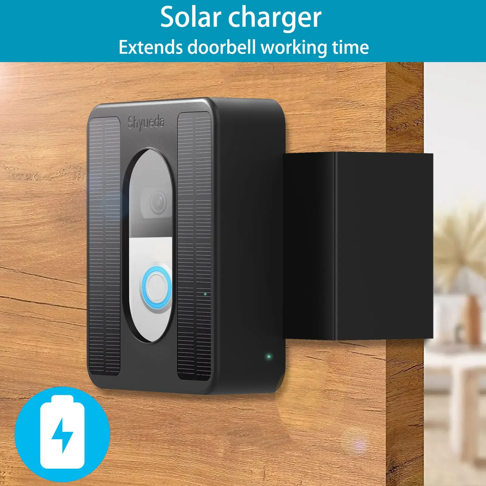 Solar ladegerät Panel Anti Theft Video Türklingel Halterung Halterung für ring türklingel 3/3 Plus/4