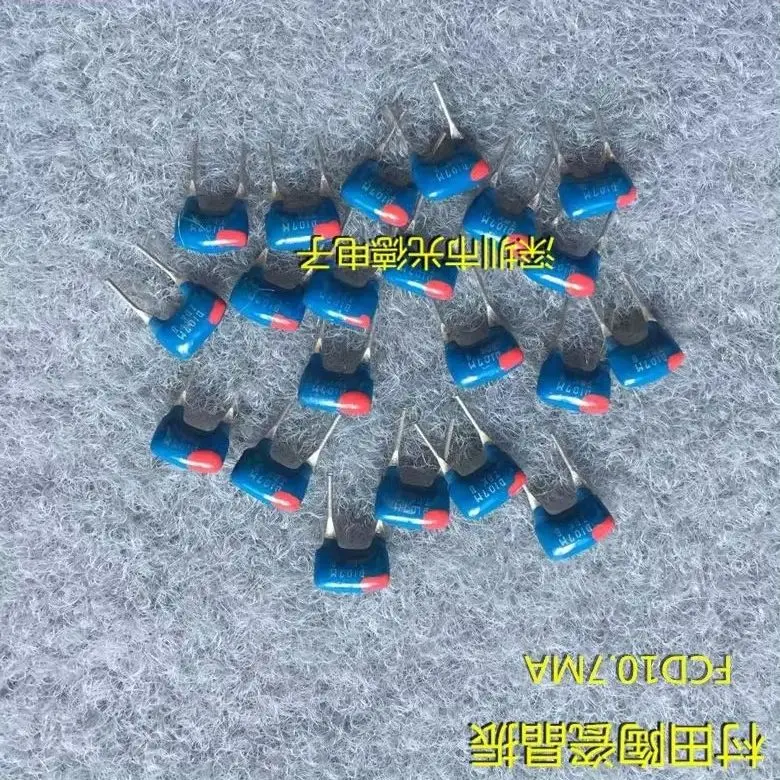 50PCS/ crystal oscillator ceramic apple detector FCD1070MA13S FCD10.7MA 10.7MHZ straight plug 2 feet 280K
