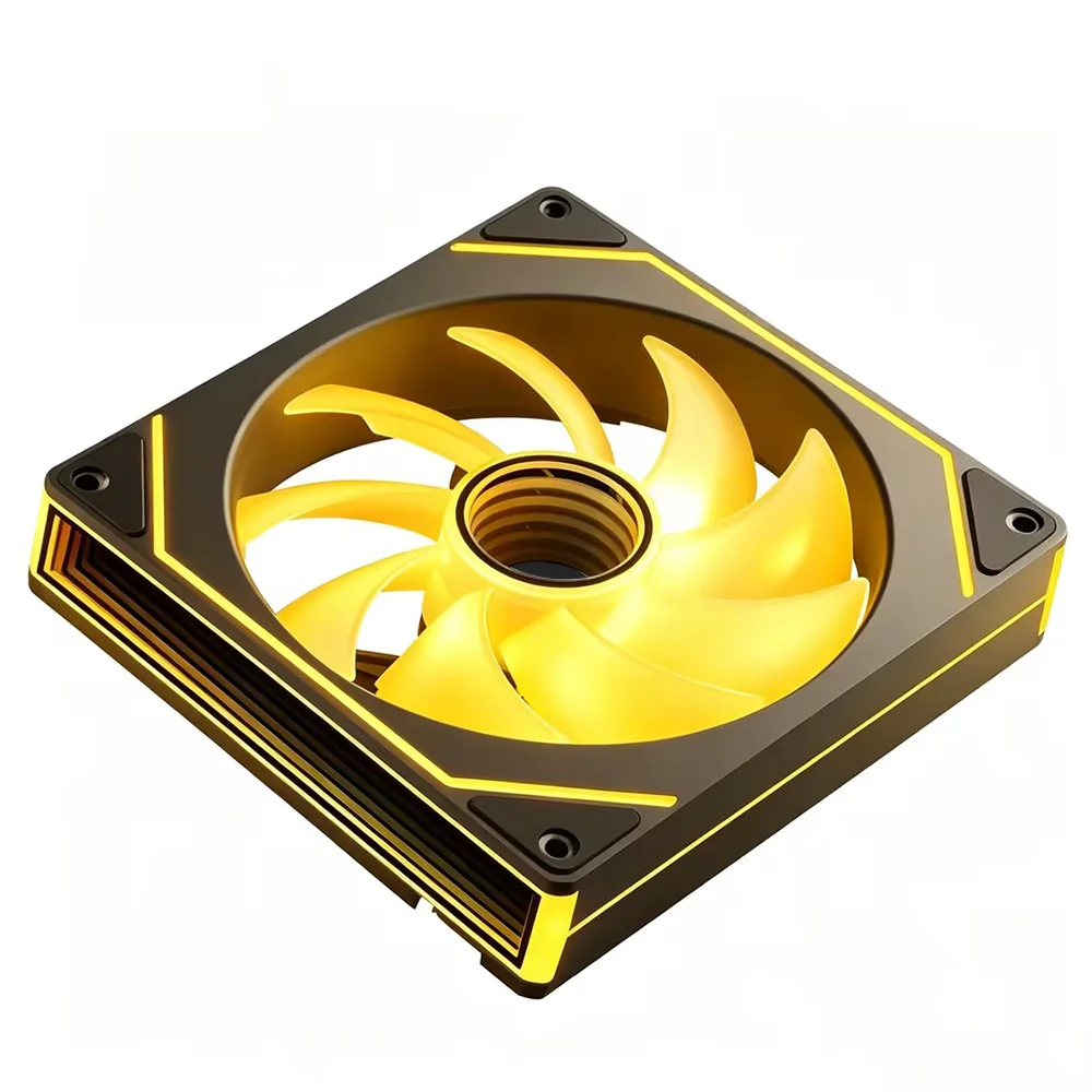 

140mm ARGB Case Fan,Forward,Infinity Mirror Light Effect Design Cooling Fan, 140mm CPU PWM Fan