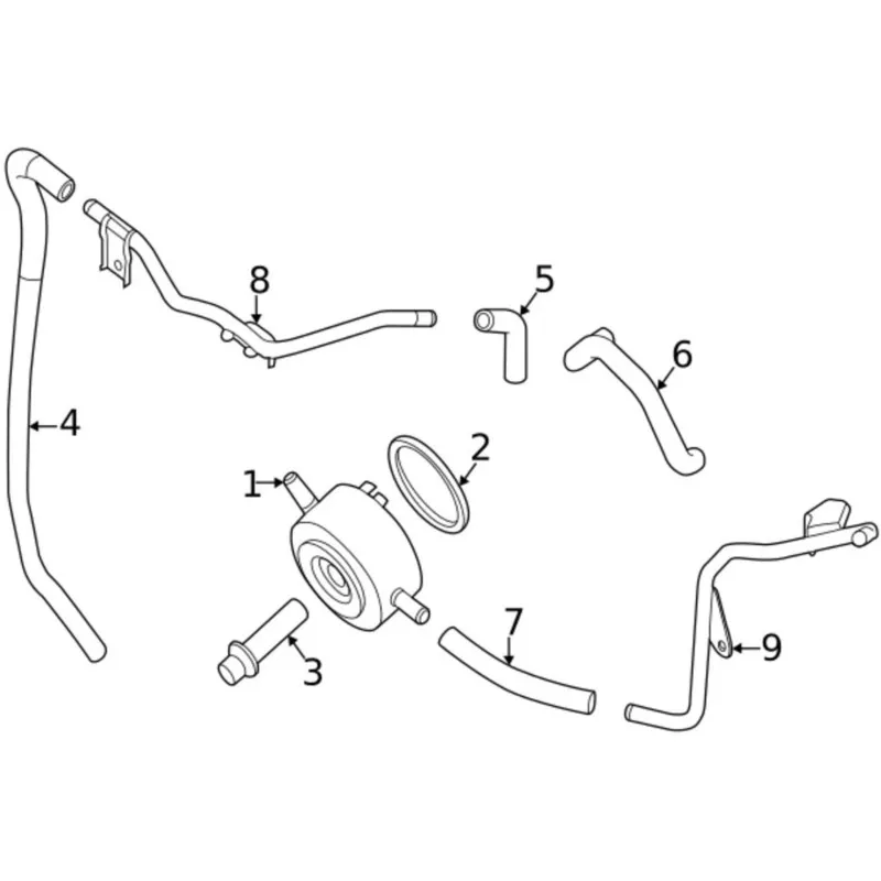 Afbeelding 6: ABLN-Oliekoeler O-ring afdichting voor Nissan Xterra Frontier