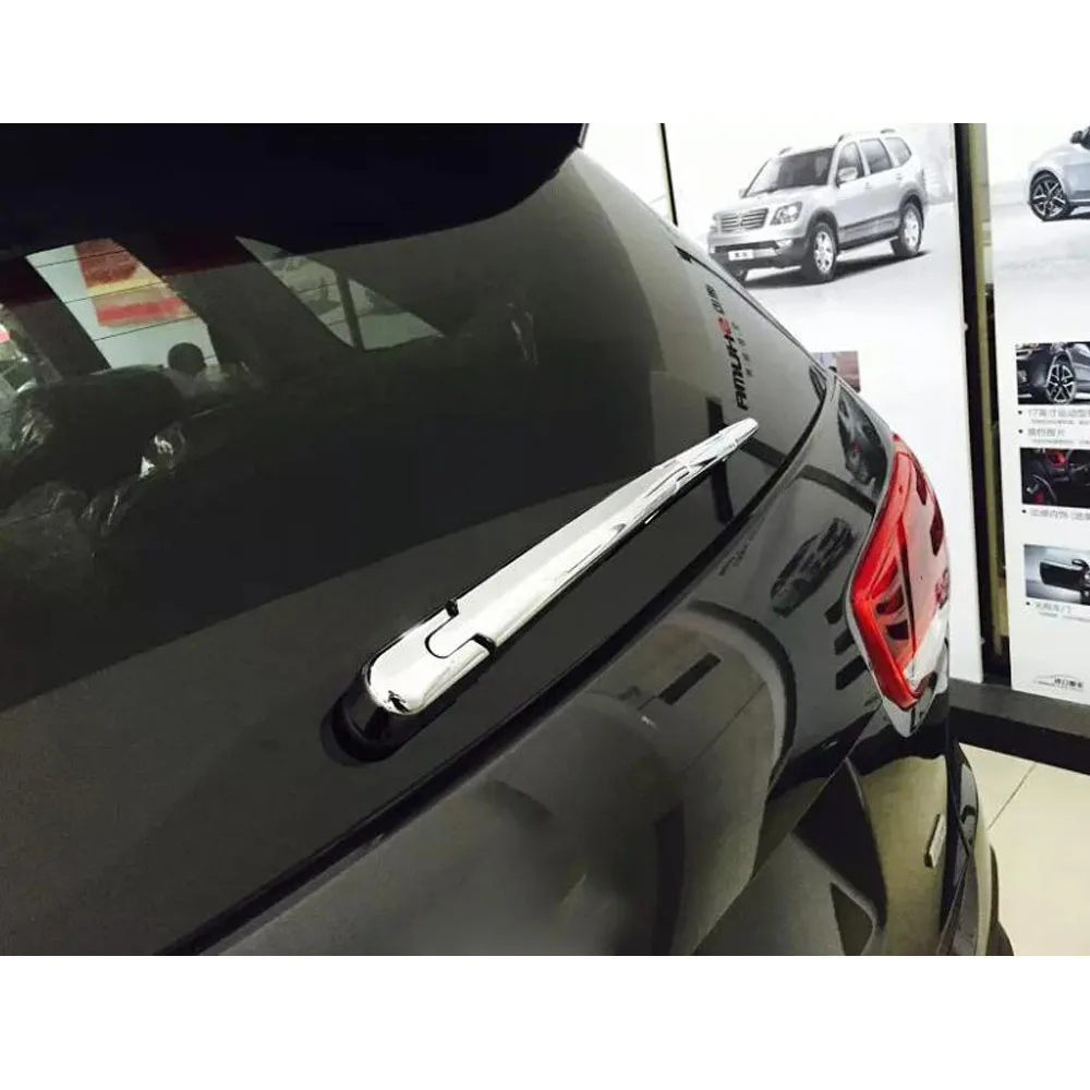 For Kia Sorento L 2015 2016 2017 2018 Car Detector Styling ABS Chrome Rear Back Glass Wiper Nozzle Cover Frame Trim Tail Window